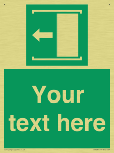 Custom Slide to Open Sign